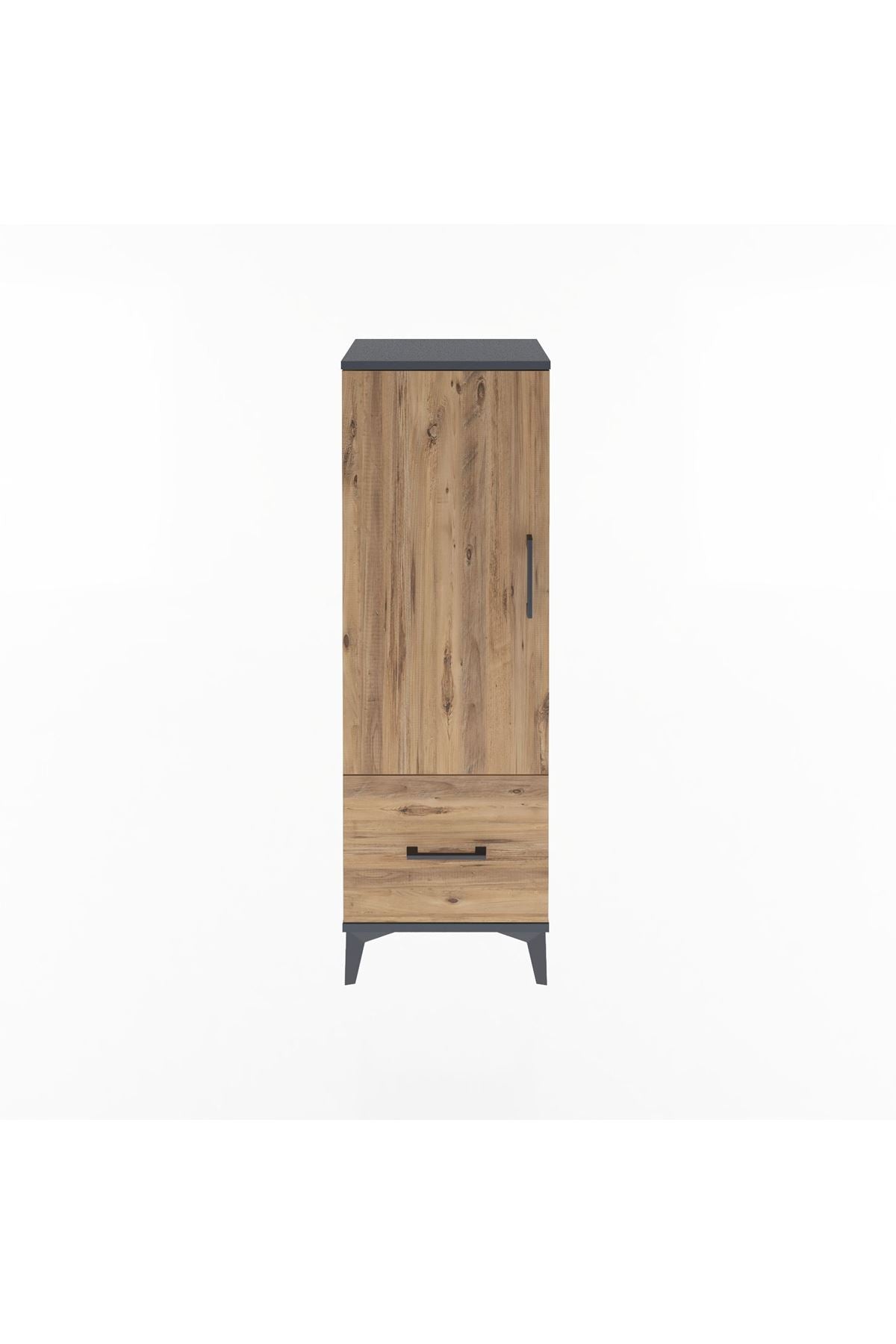 Arges Dolap Tek Raflı Tek Çekmeceli Tek Askılı 44x30x134 - S16M086V6A