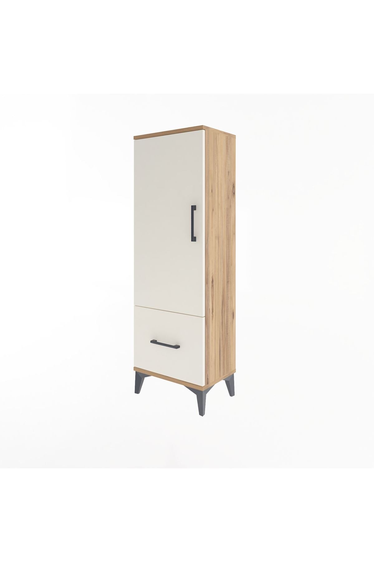Arges Dolap Tek Raflı Tek Çekmeceli Tek Askılı 44x30x134 - S16M086V7A