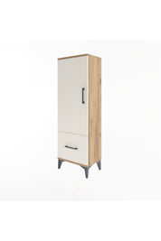 Arges Dolap Tek Raflı Tek Çekmeceli Tek Askılı 44x30x134 - S16M086V7A