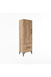 Arges Dolap Tek Raflı Tek Çekmeceli Tek Askılı 44x30x134 - S16M086V9A