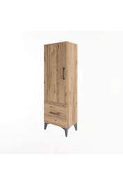 Arges Dolap Tek Raflı Tek Çekmeceli Tek Askılı 44x30x134 - S16M086V9A