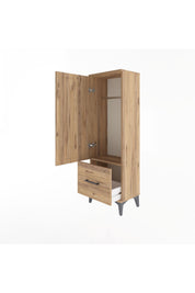 Arges Dolap Tek Raflı Tek Çekmeceli Tek Askılı 44x30x134 - S16M086V9A