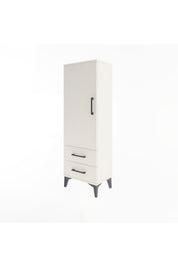 Arges Dolap Tek Raflı 2 Çekmeceli Tek Askılı 44x30x134 - S16M087V1A