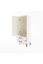 Arges Dolap Tek Raflı 2 Çekmeceli Tek Askılı 44x30x134 - S16M087V1A
