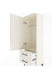 Arges Dolap Tek Raflı 2 Çekmeceli Tek Askılı 44x30x134 - S16M087V1A