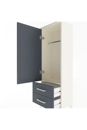 Arges Dolap Tek Raflı 2 Çekmeceli Tek Askılı 44x30x134 - S16M087V2A