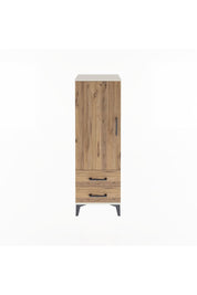 Arges Dolap Tek Raflı 2 Çekmeceli Tek Askılı 44x30x134 - S16M087V3A