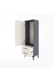 Arges Dolap Tek Raflı 2 Çekmeceli Tek Askılı 44x30x134 - S16M087V4A