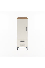 Arges Dolap Tek Raflı 2 Çekmeceli Tek Askılı 44x30x134 - S16M087V7A