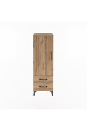 Arges Dolap Tek Raflı 2 Çekmeceli Tek Askılı 44x30x134 - S16M087V9A