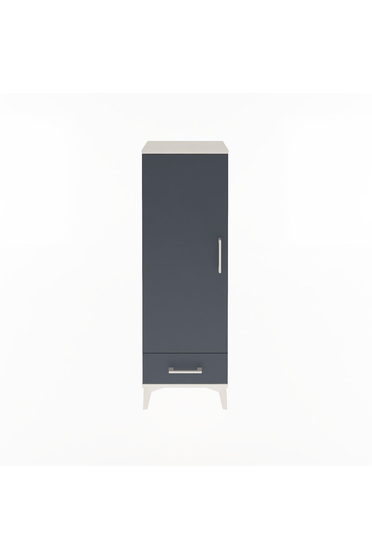 Arges Dolap Tek Raflı Tek Çekmeceli Tek Askılı 44x30x134 - S16M088V2A
