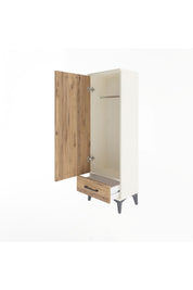 Arges Dolap Tek Raflı Tek Çekmeceli Tek Askılı 44x30x134 - S16M088V3A
