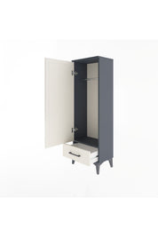 Arges Dolap Tek Raflı Tek Çekmeceli Tek Askılı 44x30x134 - S16M088V4A