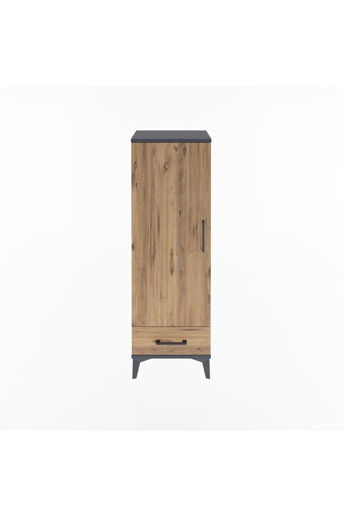 Arges Dolap Tek Raflı Tek Çekmeceli Tek Askılı 44x30x134 - S16M088V6A