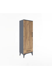 Arges Dolap Tek Raflı Tek Çekmeceli Tek Askılı 44x30x134 - S16M088V6A