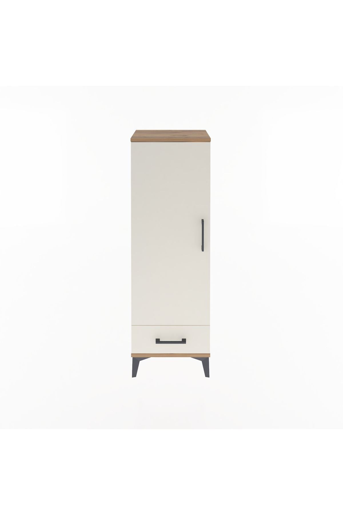 Arges Dolap Tek Raflı Tek Çekmeceli Tek Askılı 44x30x134 - S16M088V7A