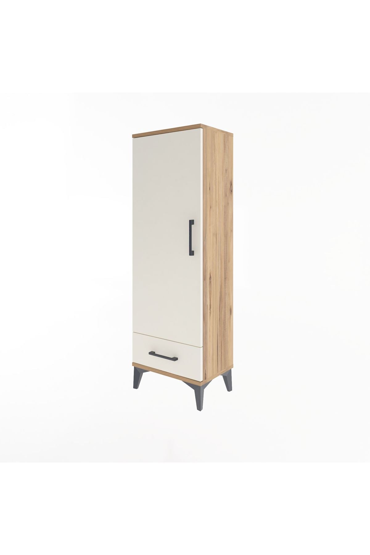 Arges Dolap Tek Raflı Tek Çekmeceli Tek Askılı 44x30x134 - S16M088V7A