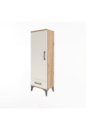 Arges Dolap Tek Raflı Tek Çekmeceli Tek Askılı 44x30x134 - S16M088V7A
