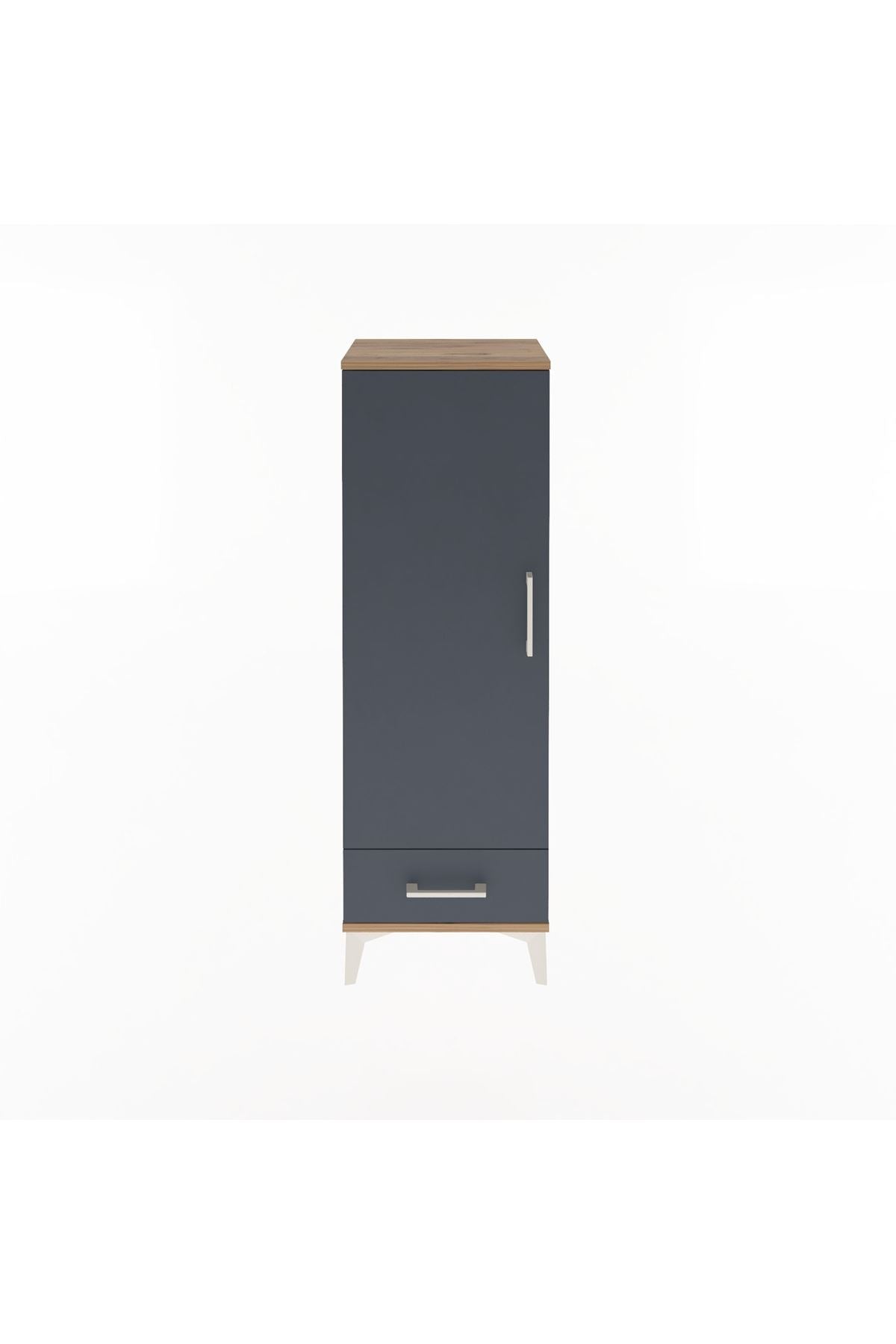 Arges Dolap Tek Raflı Tek Çekmeceli Tek Askılı 44x30x134 - S16M088V8A