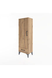 Arges Dolap Tek Raflı Tek Çekmeceli Tek Askılı 44x30x134 - S16M088V9A
