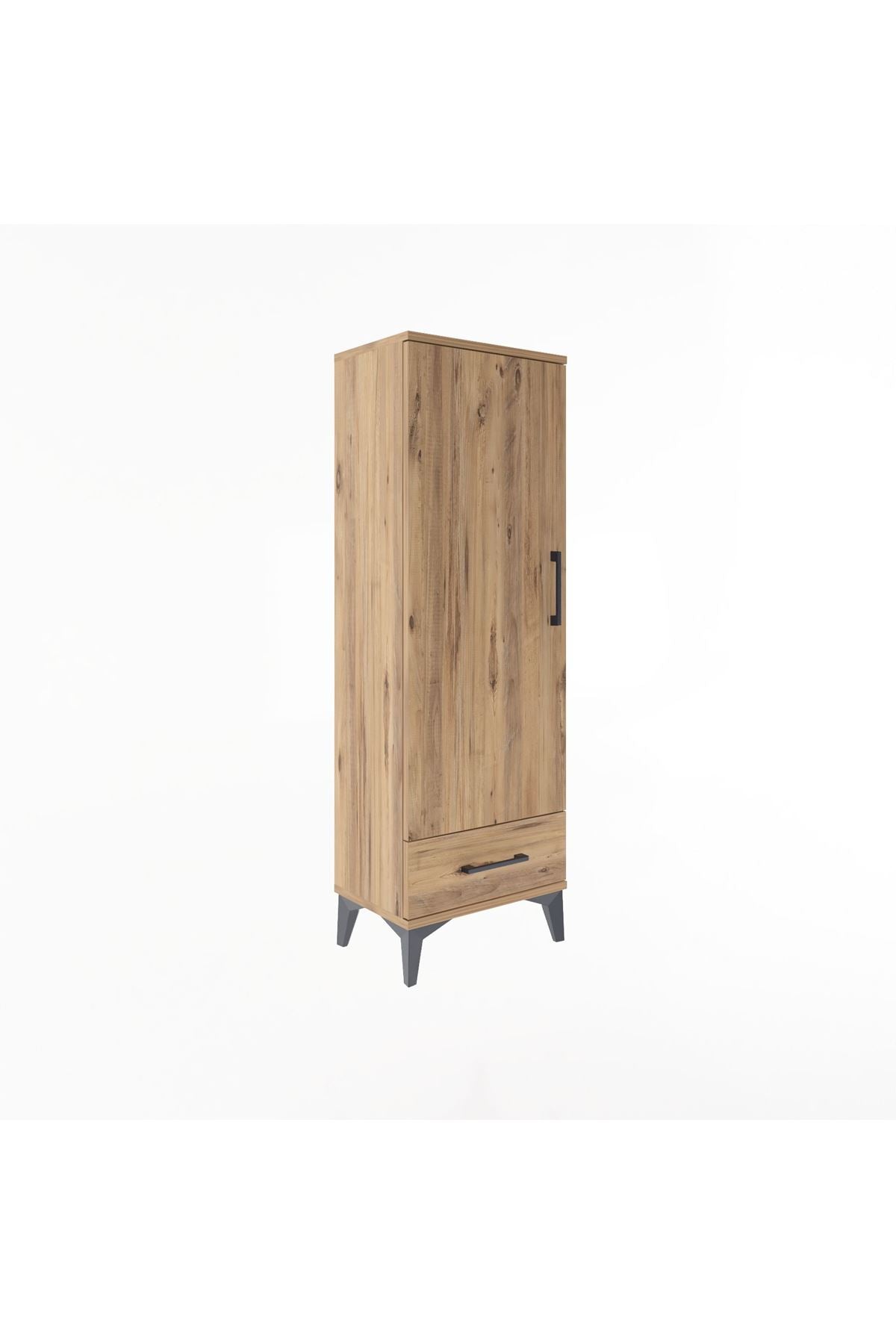 Arges Dolap Tek Raflı Tek Çekmeceli Tek Askılı 44x30x134 - S16M088V9A