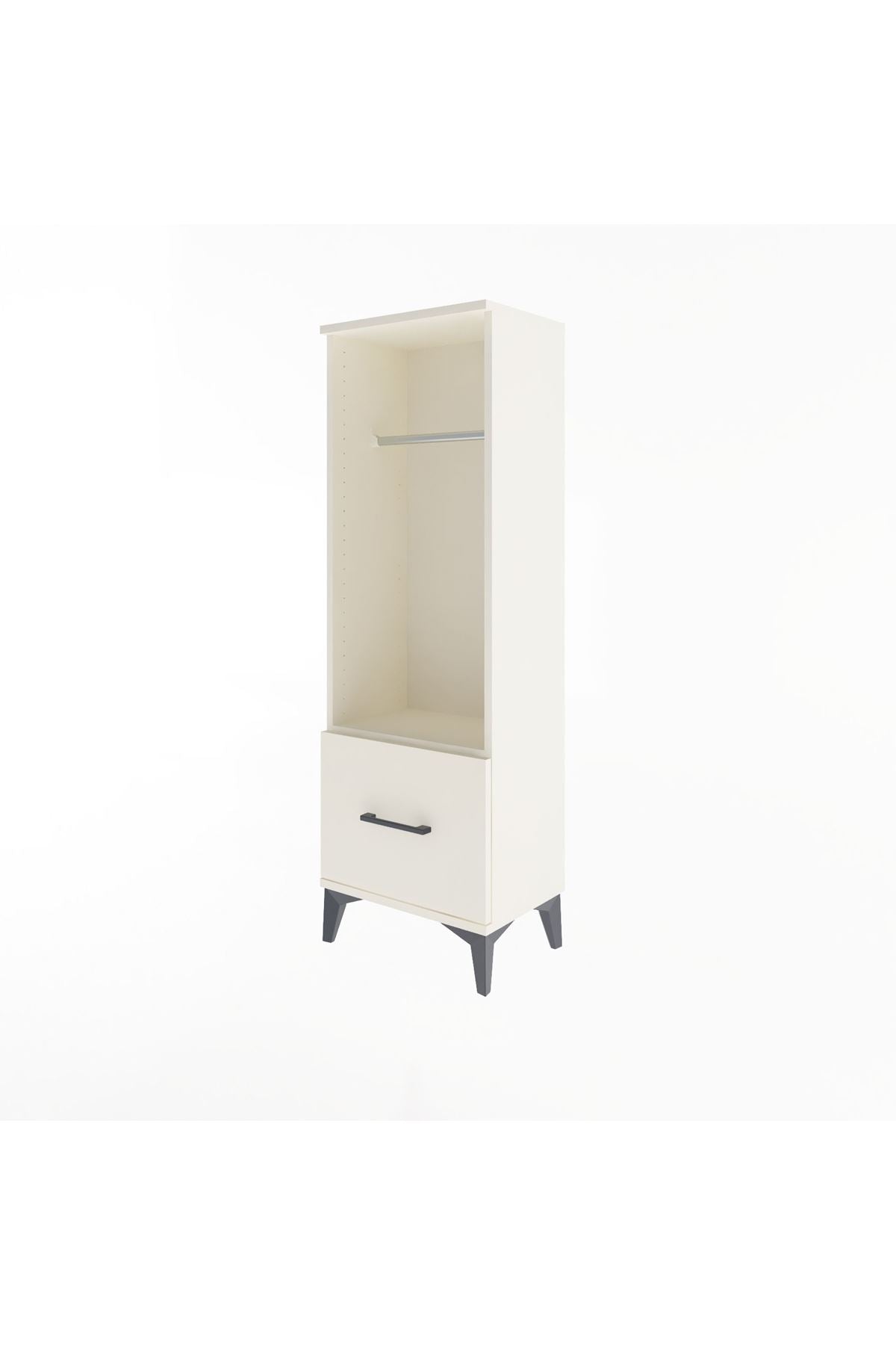 Arges Dolap Tek Raflı Tek Çekmeceli Tek Askılı 44x30x134 - S16M091V1A