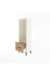Arges Dolap Tek Raflı Tek Çekmeceli Tek Askılı 44x30x134 - S16M091V3A