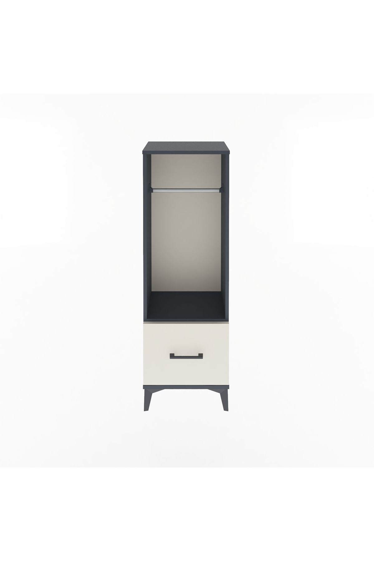 Arges Dolap Tek Raflı Tek Çekmeceli Tek Askılı 44x30x134 - S16M091V4A
