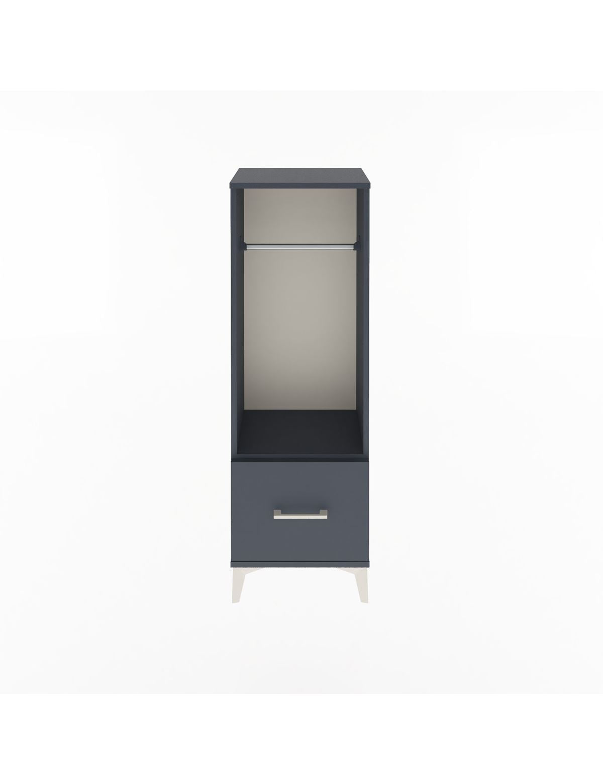 Arges Dolap Tek Raflı Tek Çekmeceli Tek Askılı 44x30x134 - S16M091V5A