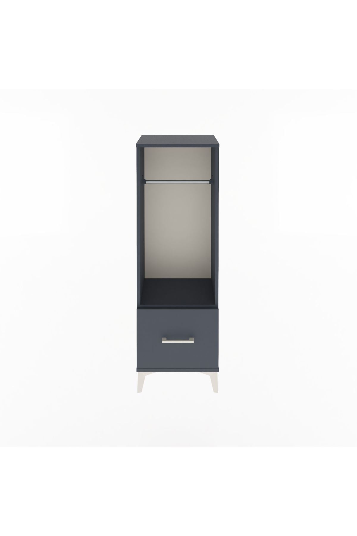 Arges Dolap Tek Raflı Tek Çekmeceli Tek Askılı 44x30x134 - S16M091V5A