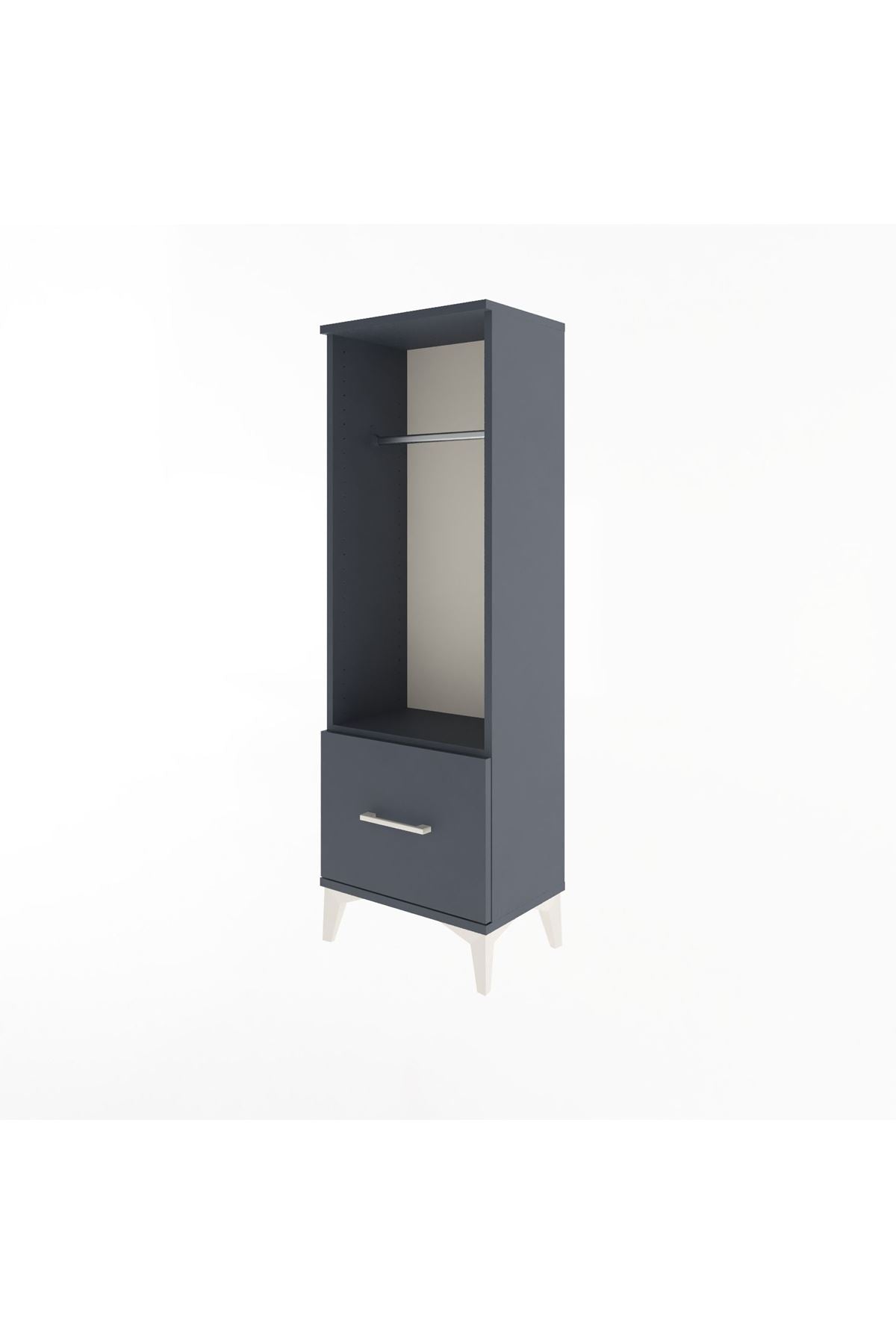 Arges Dolap Tek Raflı Tek Çekmeceli Tek Askılı 44x30x134 - S16M091V5A