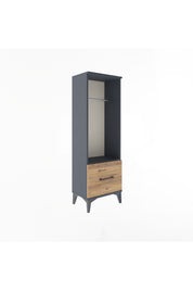 Arges Dolap Tek Raflı Tek Çekmeceli Tek Askılı 44x30x134 - S16M091V6A
