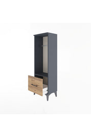 Arges Dolap Tek Raflı Tek Çekmeceli Tek Askılı 44x30x134 - S16M091V6A