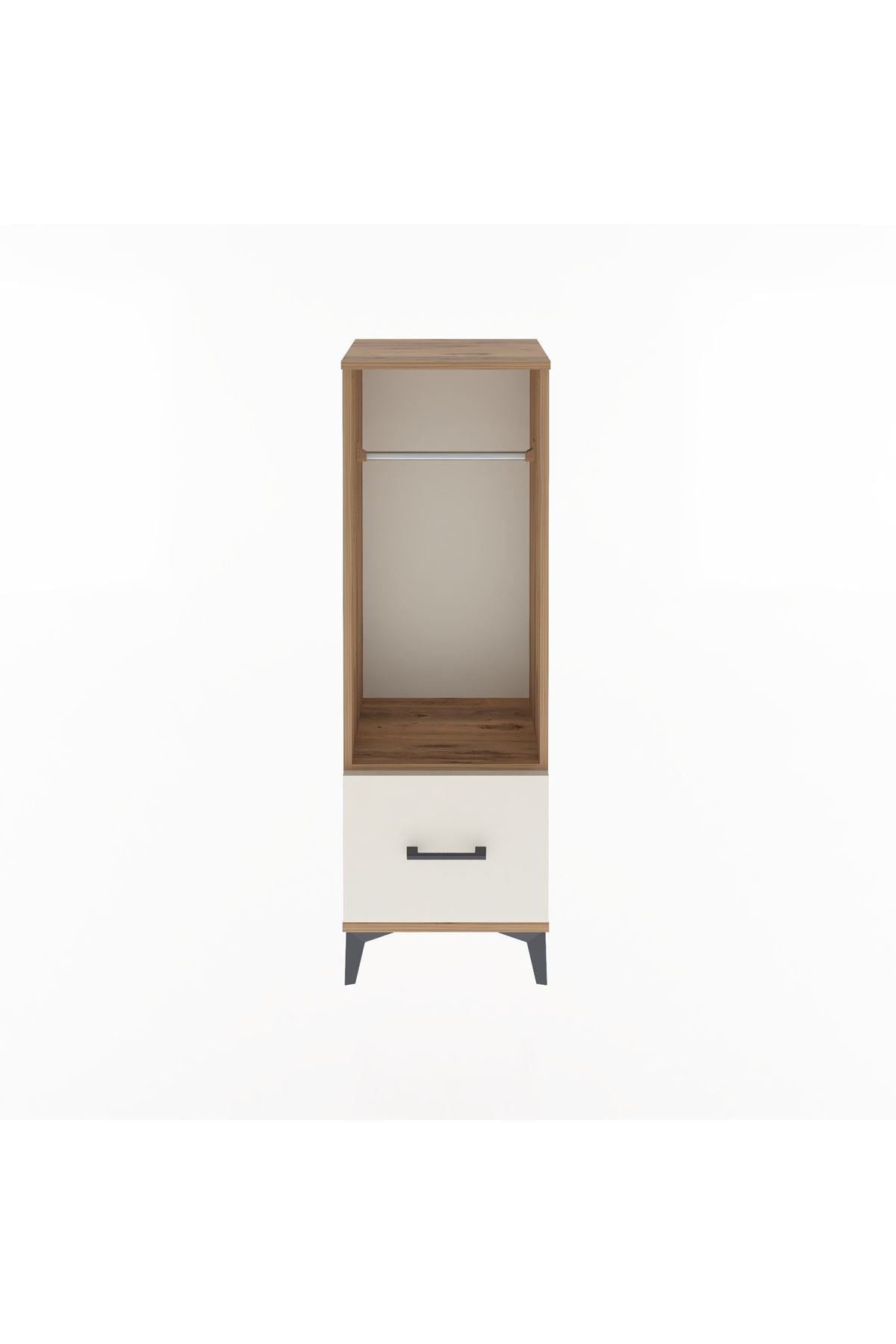 Arges Dolap Tek Raflı Tek Çekmeceli Tek Askılı 44x30x134 - S16M091V7A