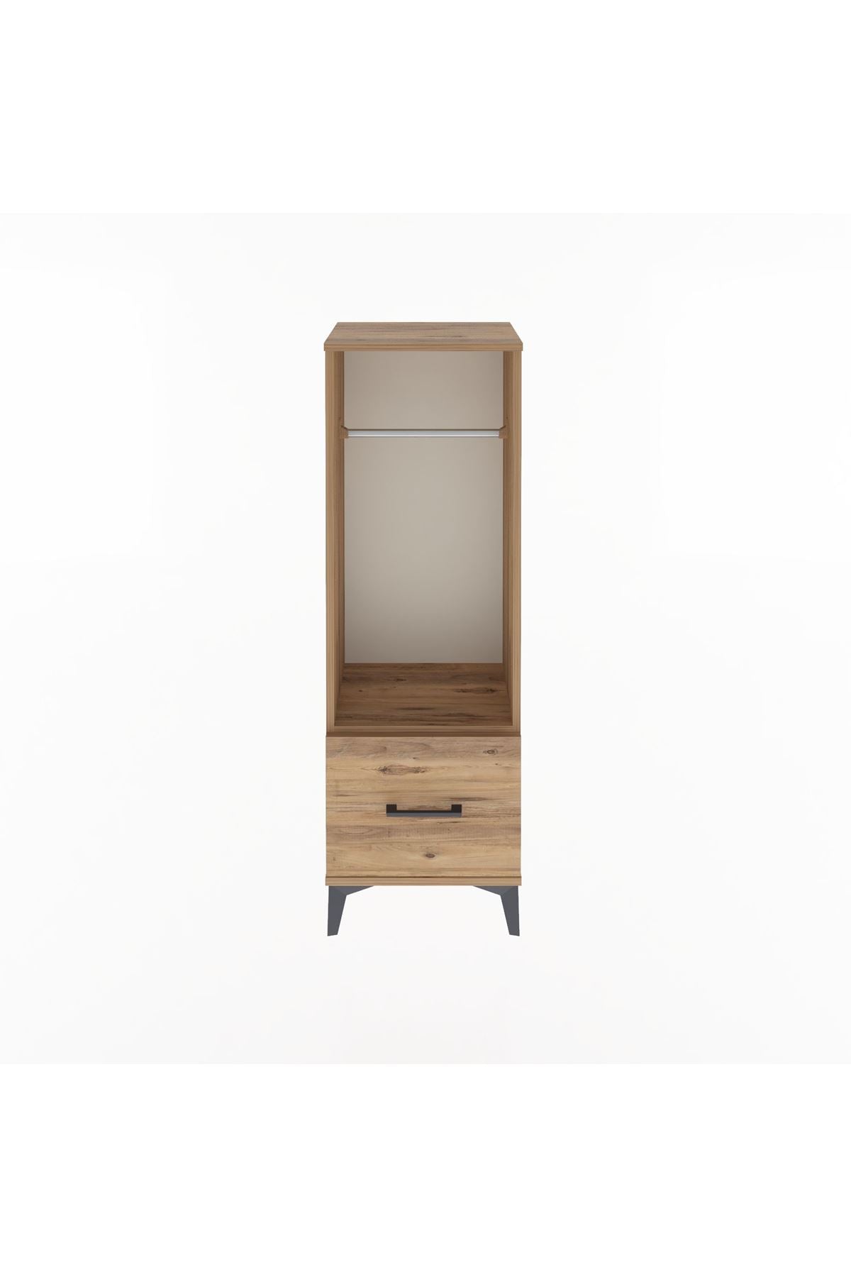 Arges Dolap Tek Raflı Tek Çekmeceli Tek Askılı 44x30x134 - S16M091V9A