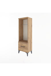 Arges Dolap Tek Raflı Tek Çekmeceli Tek Askılı 44x30x134 - S16M091V9A