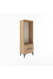 Arges Dolap Tek Raflı Tek Çekmeceli Tek Askılı 44x30x134 - S16M091V9A