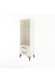 Arges Dolap Tek Raflı 2 Çekmeceli Tek Askılı 44x30x134 - S16M092V1A