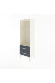 Arges Dolap Tek Raflı 2 Çekmeceli Tek Askılı 44x30x134 - S16M092V2A