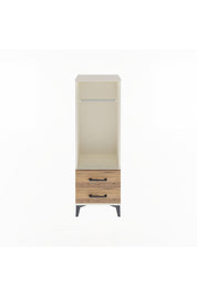 Arges Dolap Tek Raflı 2 Çekmeceli Tek Askılı 44x30x134 - S16M092V3A