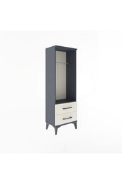 Arges Dolap Tek Raflı 2 Çekmeceli Tek Askılı 44x30x134 - S16M092V4A