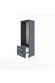 Arges Dolap Tek Raflı 2 Çekmeceli Tek Askılı 44x30x134 - S16M092V5A