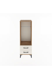 Arges Dolap Tek Raflı 2 Çekmeceli Tek Askılı 44x30x134 - S16M092V7A