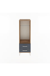 Arges Dolap Tek Raflı 2 Çekmeceli Tek Askılı 44x30x134 - S16M092V8A