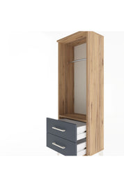 Arges Dolap Tek Raflı 2 Çekmeceli Tek Askılı 44x30x134 - S16M092V8A