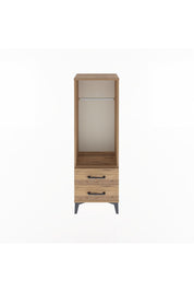 Arges Dolap Tek Raflı 2 Çekmeceli Tek Askılı 44x30x134 - S16M092V9A