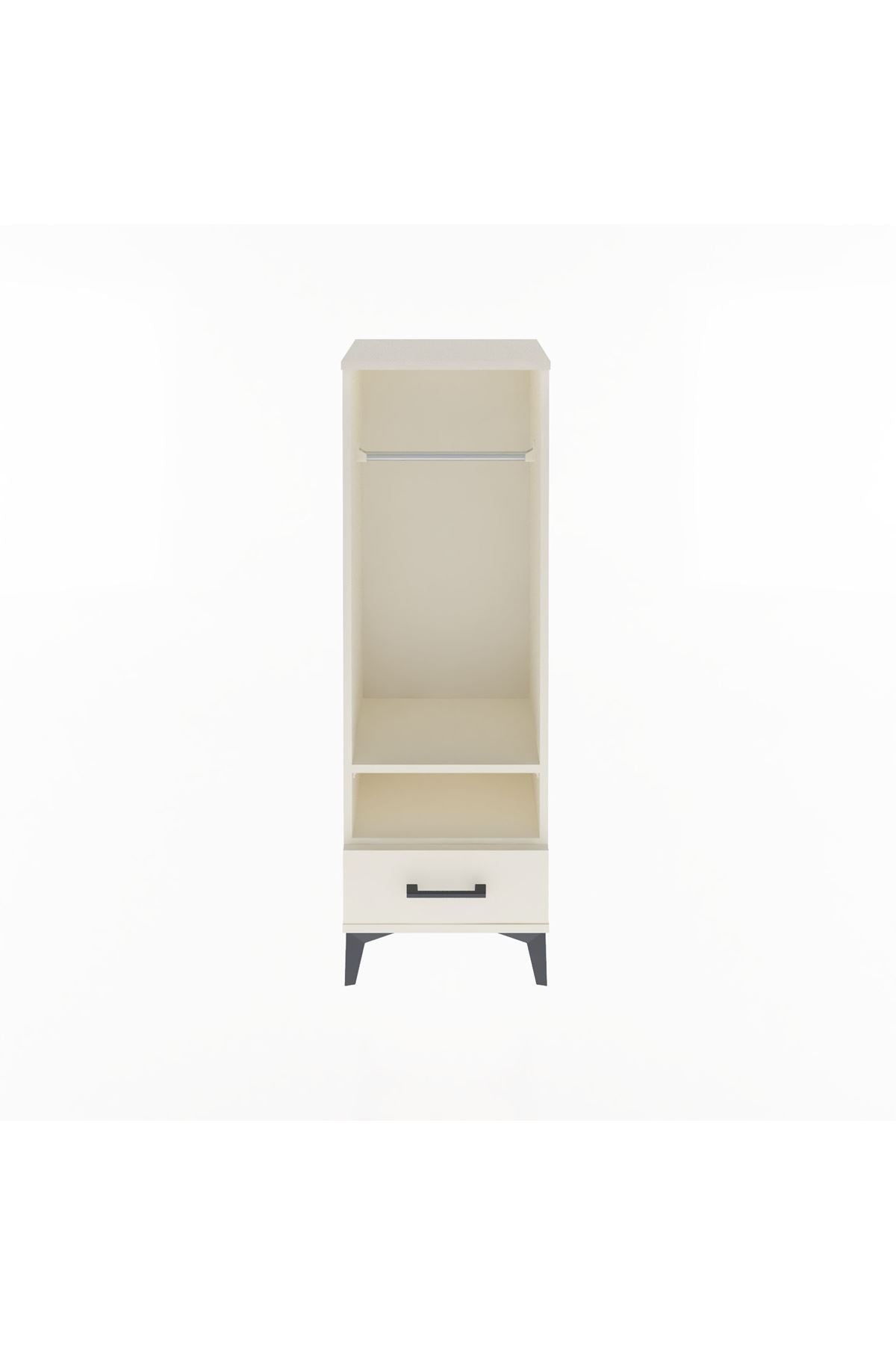 Arges Dolap 2 Raflı Tek Çekmeceli Tek Askılı 44x30x134 - S16M093V1A