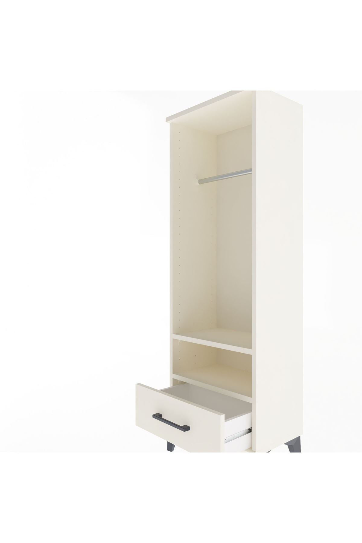 Arges Dolap 2 Raflı Tek Çekmeceli Tek Askılı 44x30x134 - S16M093V1A