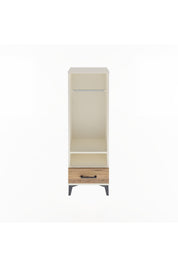 Arges Dolap 2 Raflı Tek Çekmeceli Tek Askılı 44x30x134 - S16M093V3A