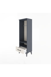 Arges Dolap 2 Raflı Tek Çekmeceli Tek Askılı 44x30x134 - S16M093V4A